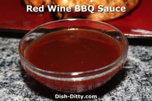 Red Wine BBQ Sauce by Dish Ditty