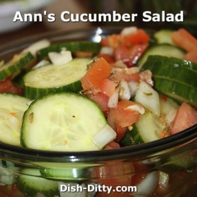 Ann’s Cucumber Salad