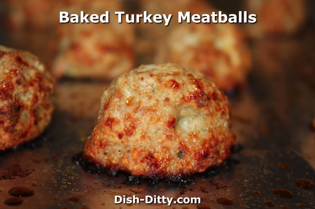 Baked Turkey Meatballs (Low Fat) Recipe