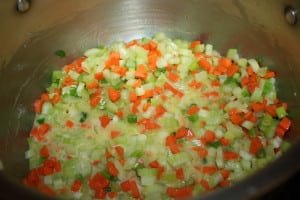 Saute Diced Vegetables