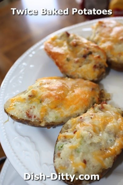 Twice Baked Potatoes by Dish Ditty Recipes