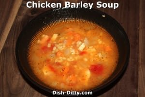Chicken Barley Soup by Dish Ditty Recipes