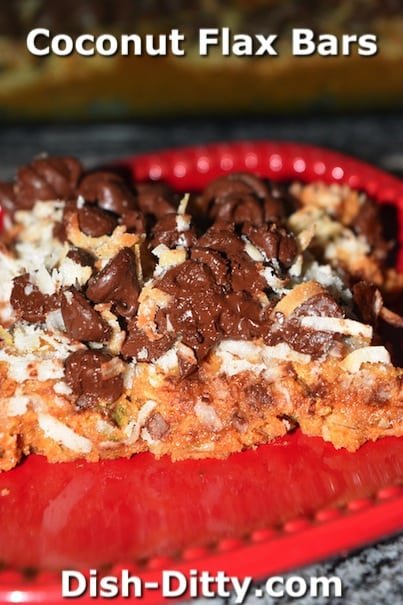 Coconut Flax Bars by Dish Ditty Recipes