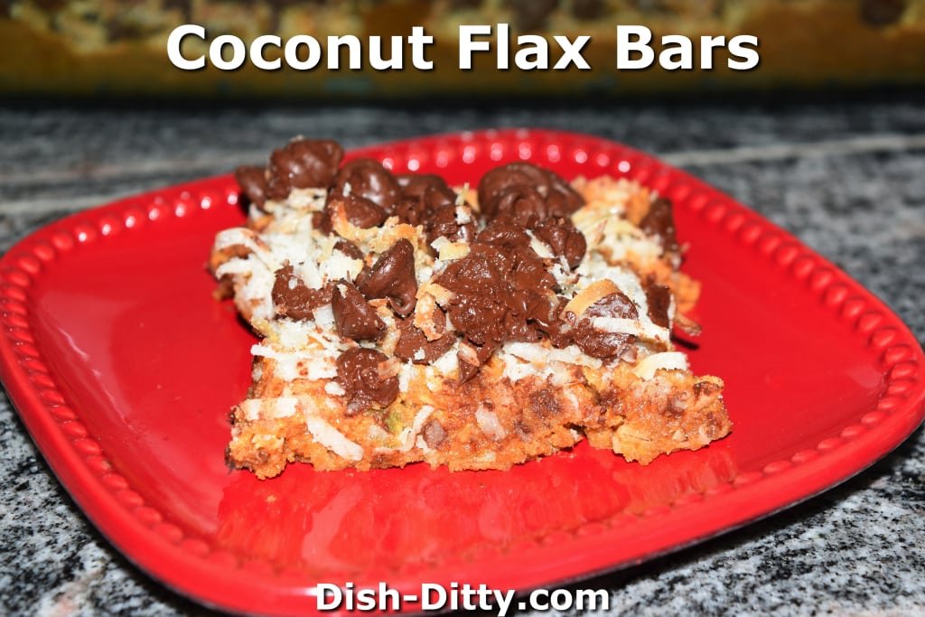 Coconut Flax Bars by Dish Ditty Recipes