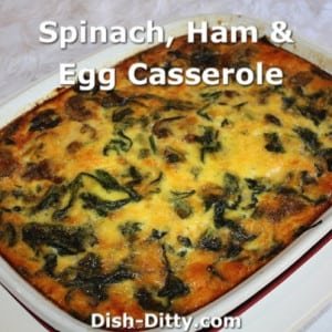 Spinach, Ham & Egg Casserole