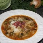 Memories of Farmhouse Minestrone Soup Recipe by Dish Ditty Recipes