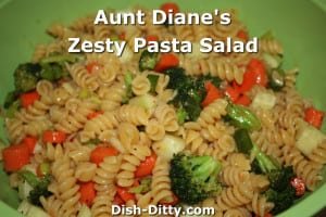 Aunt Diane's Zesty Pasta Salad by Dish Ditty Recipes