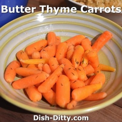 Butter Thyme Carrots