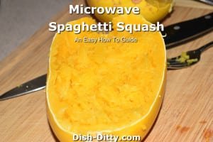 How to Microwave Spaghetti Squash by Dish Ditty Recipes