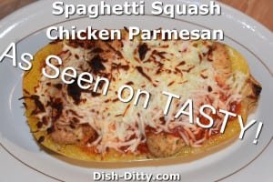 Spaghetti Squash Chicken Parmesan by Dish Ditty Recipes