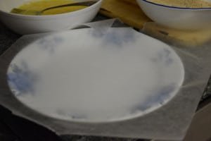 Plate with Wax Paper