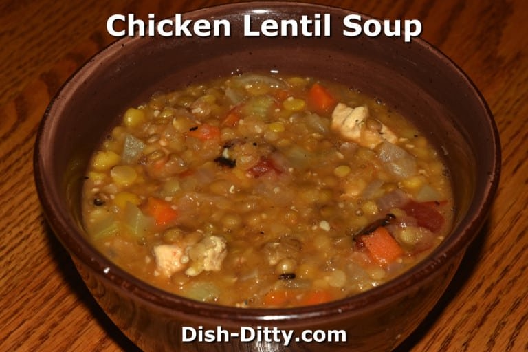 Chicken Lentil Soup Recipe by Dish Ditty Recipes