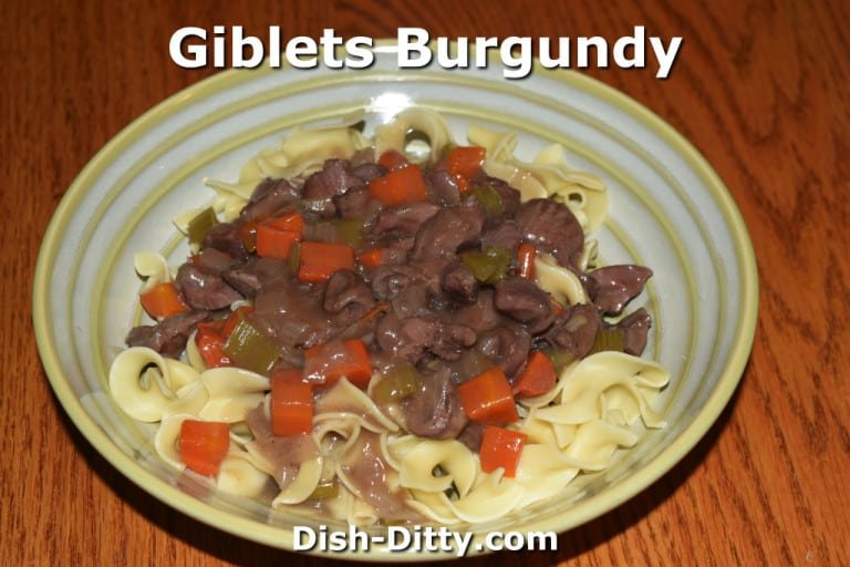 Giblets Burgundy by Dish Ditty Recipe