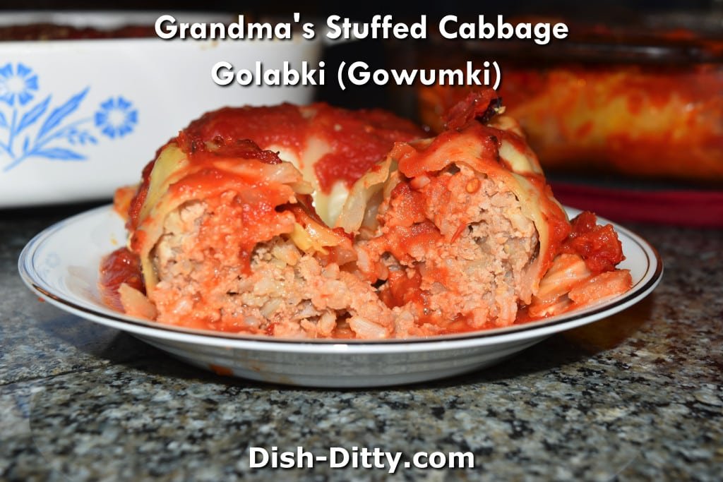 Grandma's Polish Stuffed Cabbage Golabki by Dish Ditty Recipes