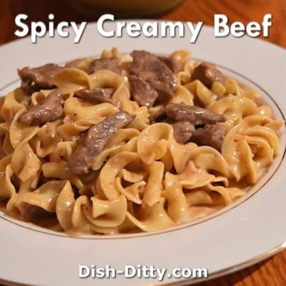 Spicy Creamy Beef & Noodles