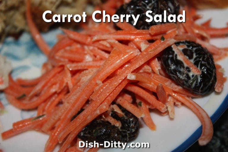 Carrot Cherry Salad Recipe by Dish Ditty Recipes