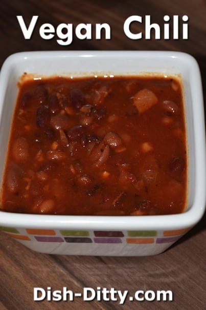 Vegan Chili Recipe by Dish Ditty Recipes