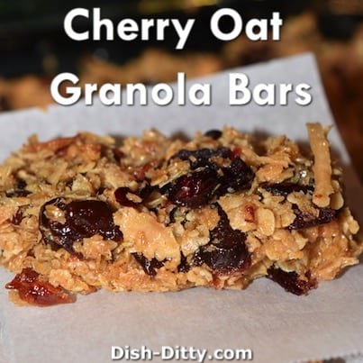 Cherry Oat Granola Bars