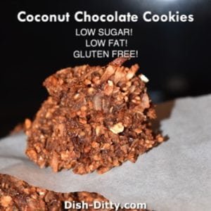 Coconut Chocolate Cookies (Low sugar)