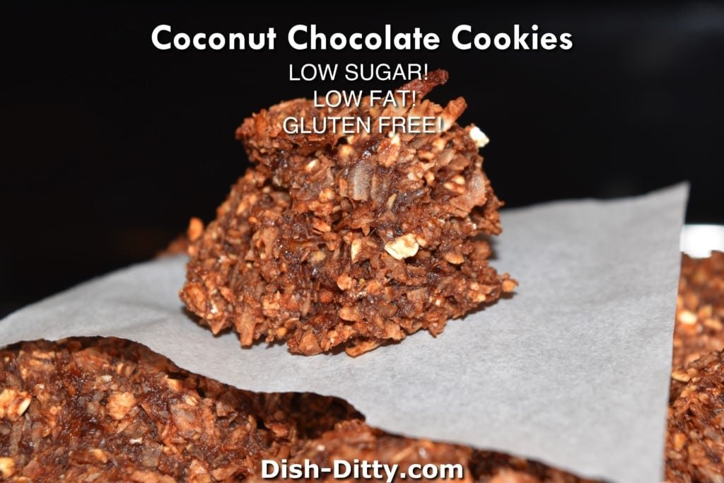 Coconut Chocolate Cookies Recipe (Low Sugar & Gluten Free) by Dish Ditty Recieps