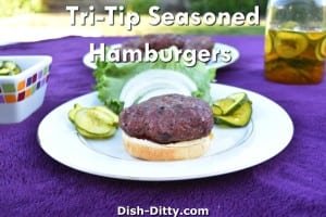 Tri-Tip Seasoned Hamburgers Recipe by Dish Ditty Recipes