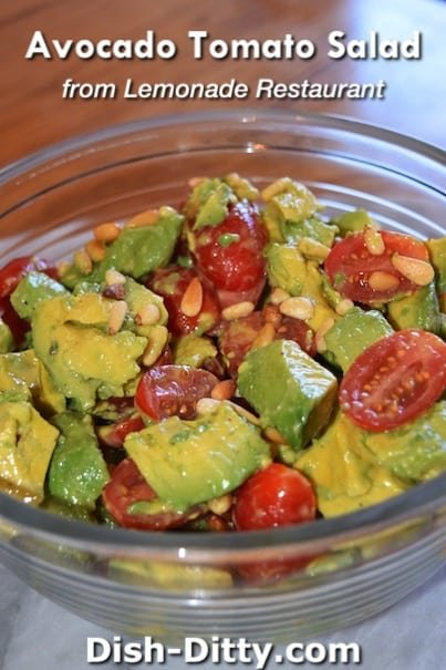 Avocado Tomato Salad Recipe from Lemonade Restaurant by Dish Ditty Recipes