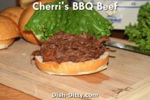 Cherri's Shredded BBQ Beef Recipe by Dish Ditty Recipes