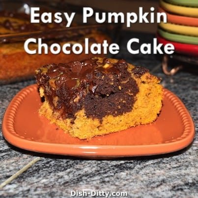 Easy Pumpkin Chocolate Cake