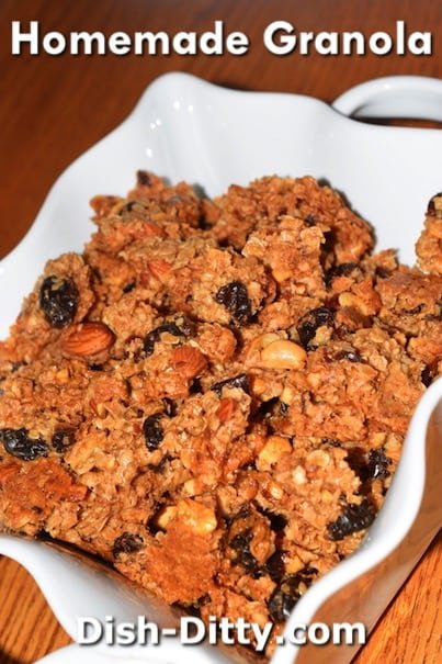 Homemade Granola Recipe by Dish Ditty Recipes