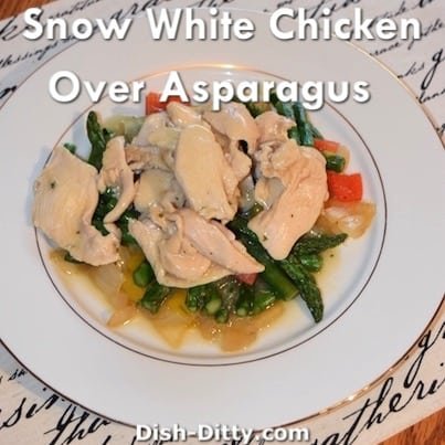 Snow White Chicken with Asparagus