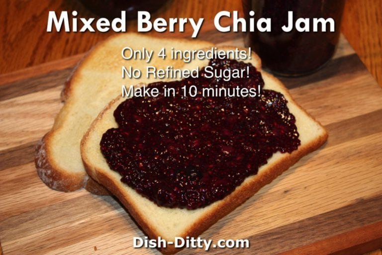 Mixed Berry Chia Jam Recipe by Dish Ditty Recipes