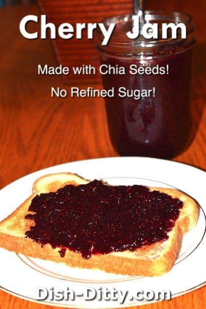 Cherry Chia Jam Recipe by Dish Ditty Recipes