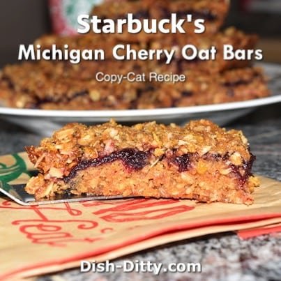 Starbucks Michigan Cherry Oat Bars (Copy Cat)