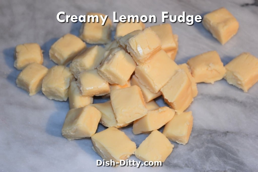 Creamy Lemon Fudge by Dish Ditty Recipes