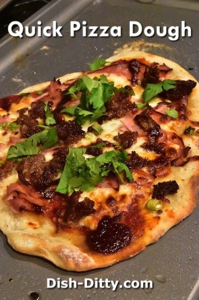 Quick Pizza Dough & Sauce Recipe by Dish Ditty Recipes