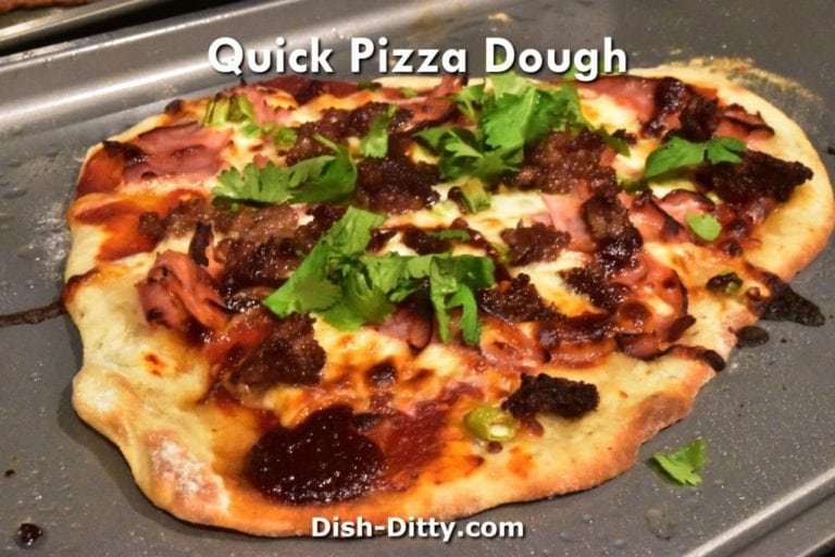 Quick Pizza Dough & Sauce Recipe by Dish Ditty Recipes