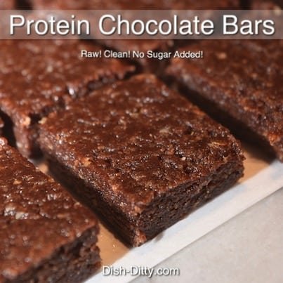 Healthy Raw Protein Chocolate Bars
