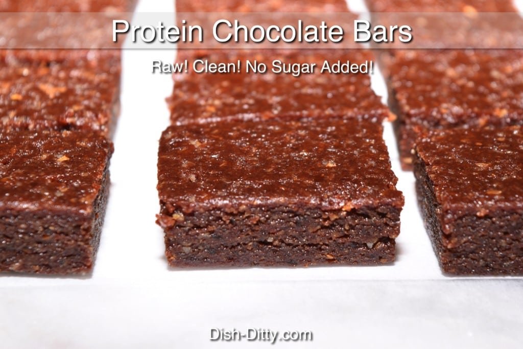 Healthy Raw Protein Chocolate Bars Recipe