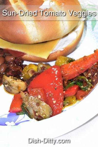 Corina's Sun-Dried Tomato Veggie Medley Recipe by Dish Ditty Recipes