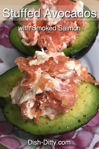 Smoked Salmon Stuffed Avocados Recipe by Dish Ditty Recipes