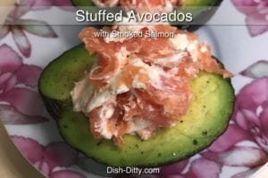 Smoked Salmon Stuffed Avocados Recipe by Dish Ditty Recipes