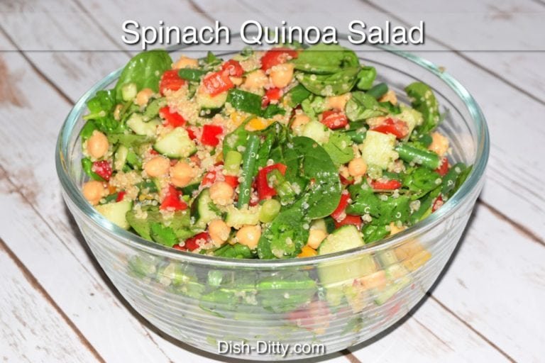 Spinach Quinoa Salad Recipe by Dish Ditty Recipes