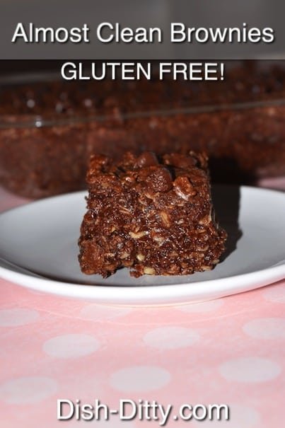 Almost Clean Gluten Free Brownies by Dish Ditty Recipes