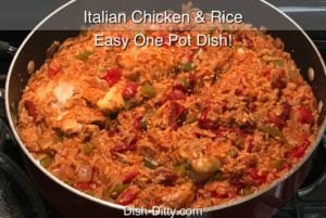 Italian Chicken & Rice Recipe by Dish Ditty Recipes