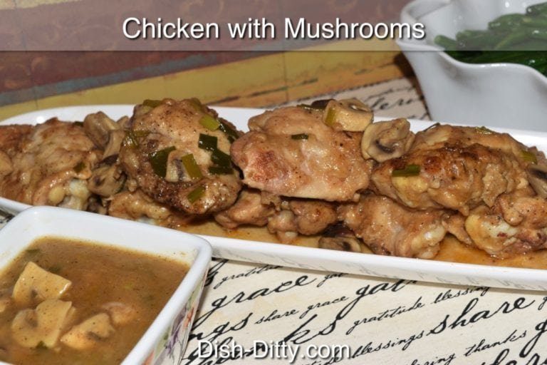 Chicken with Mushrooms Recipe by Dish Ditty Recipes