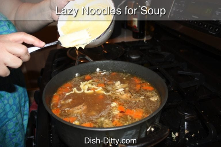 Lazy Noodles for Soup Recipe by Dish Ditty Recipes