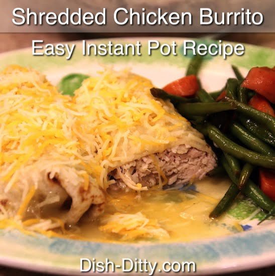 Easy Shredded Chicken Wet Burritos