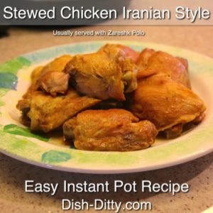 Stewed Chicken Iranian Style