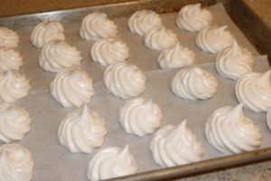 Drop onto cookie sheet