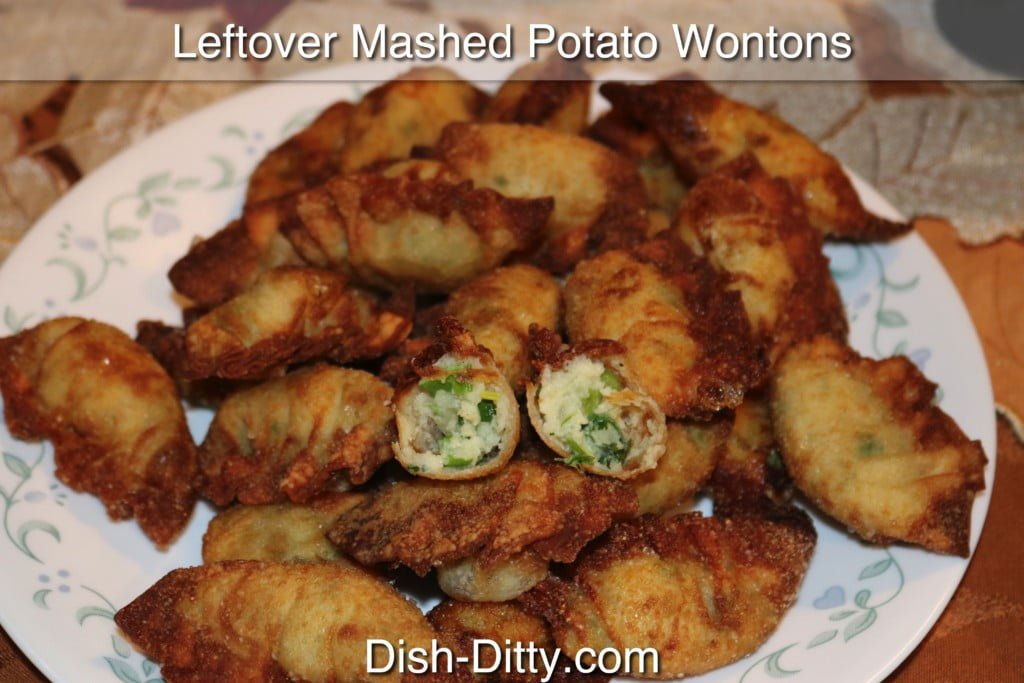 Leftover Mashed Potato Wontons Recipe
